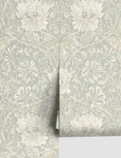 Morris & Co. Pure Honeysuckle & Tulip Wallpaper