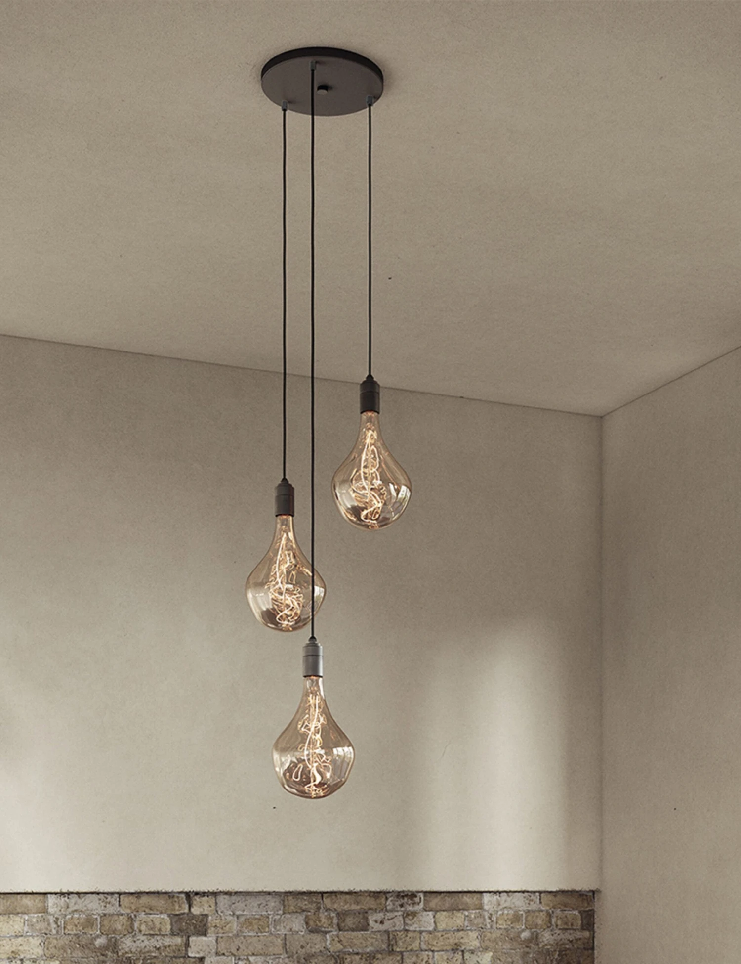 Triple Pendant Light With Voronoi II By Tala - Image 2