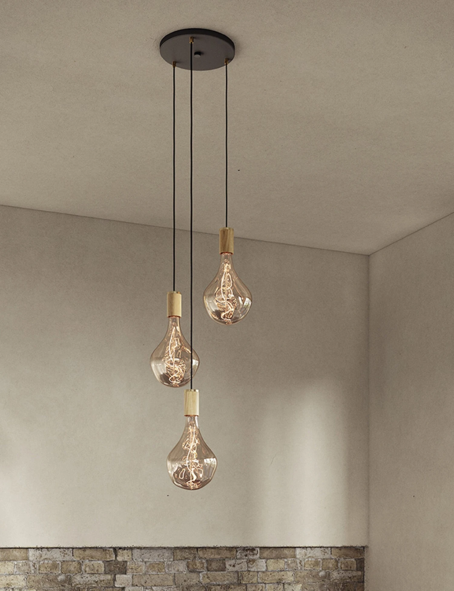 Triple Pendant Light With Voronoi II By Tala - Image 9