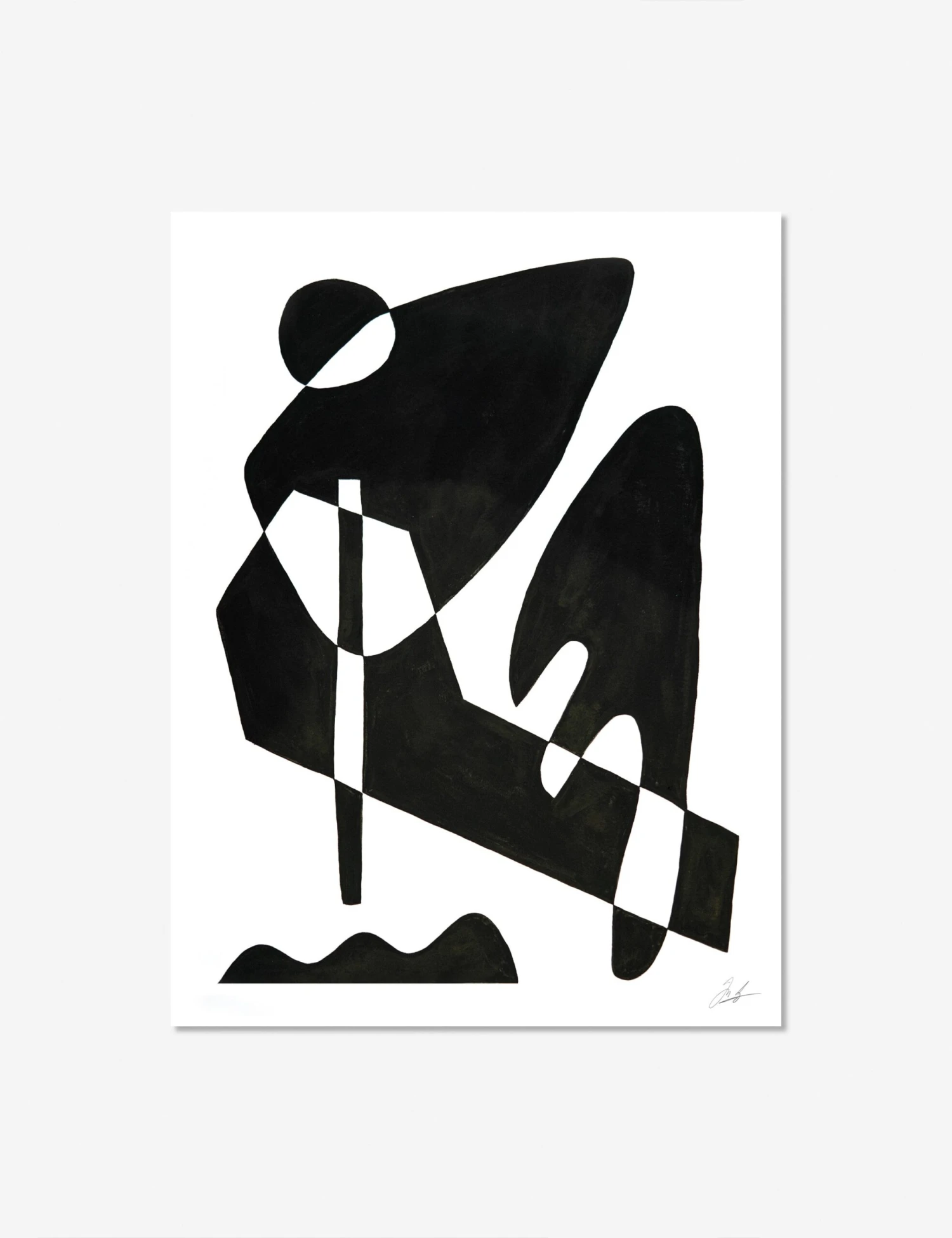 Contrasts Black Print By Jan SkácelÃk - Image 2