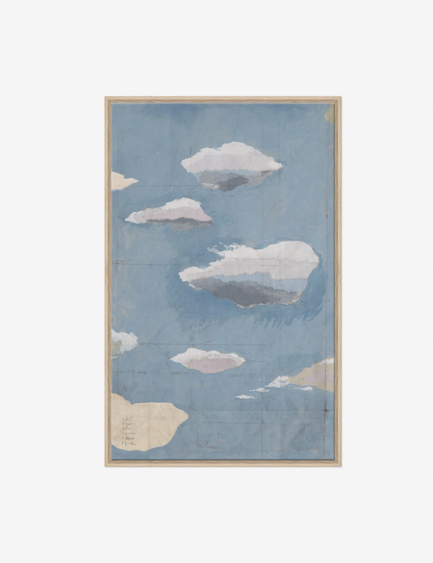 Cloudscape Triptych Print By Paule Marrot - Image 2