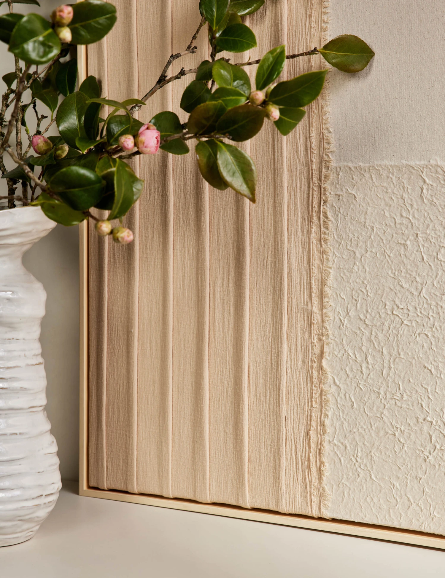 Patchwork Blush Wall Art By Visual Contrast - Image 4