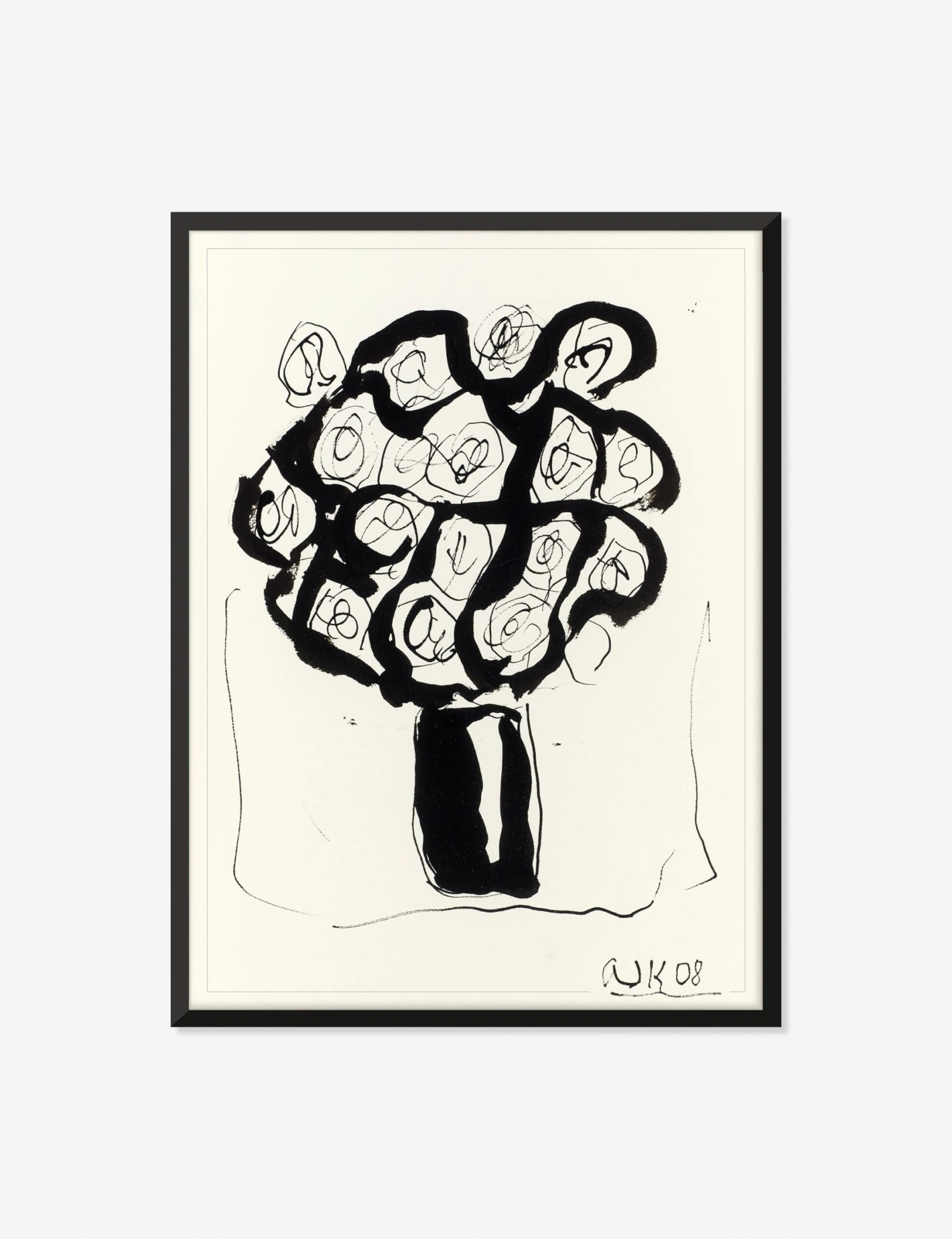 Ink Flower 5 Wall Art By Arthur Krakower