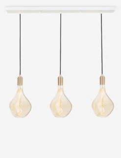 Triple Linear Pendant Light With Voronoi II By Tala