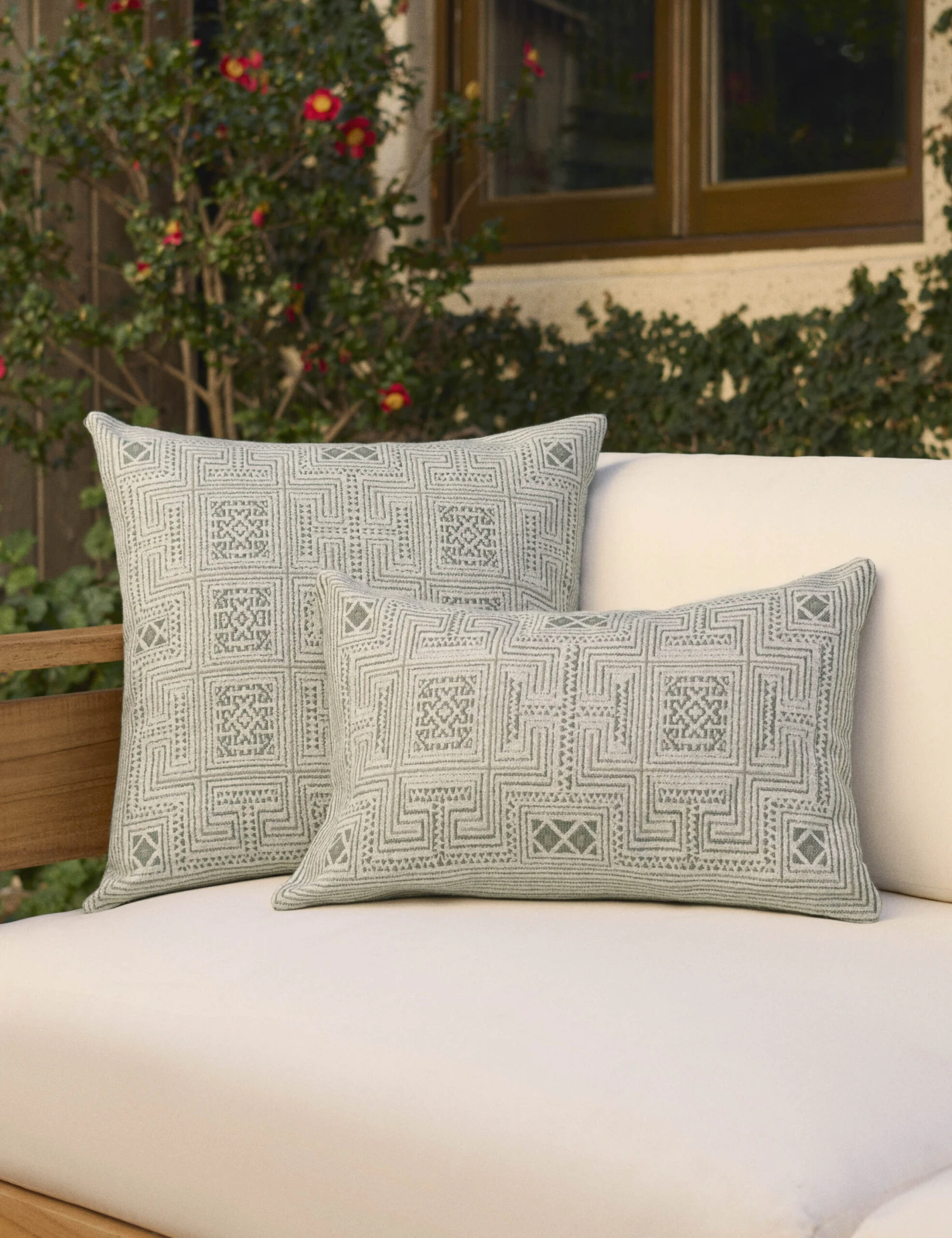 Azra Indoor / Outdoor Pillow By Sunbrella For Lulu And Georgia - Image 9