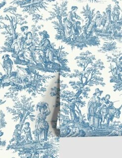 Country Life Toile Peel + Stick Wallpaper By Waverly
