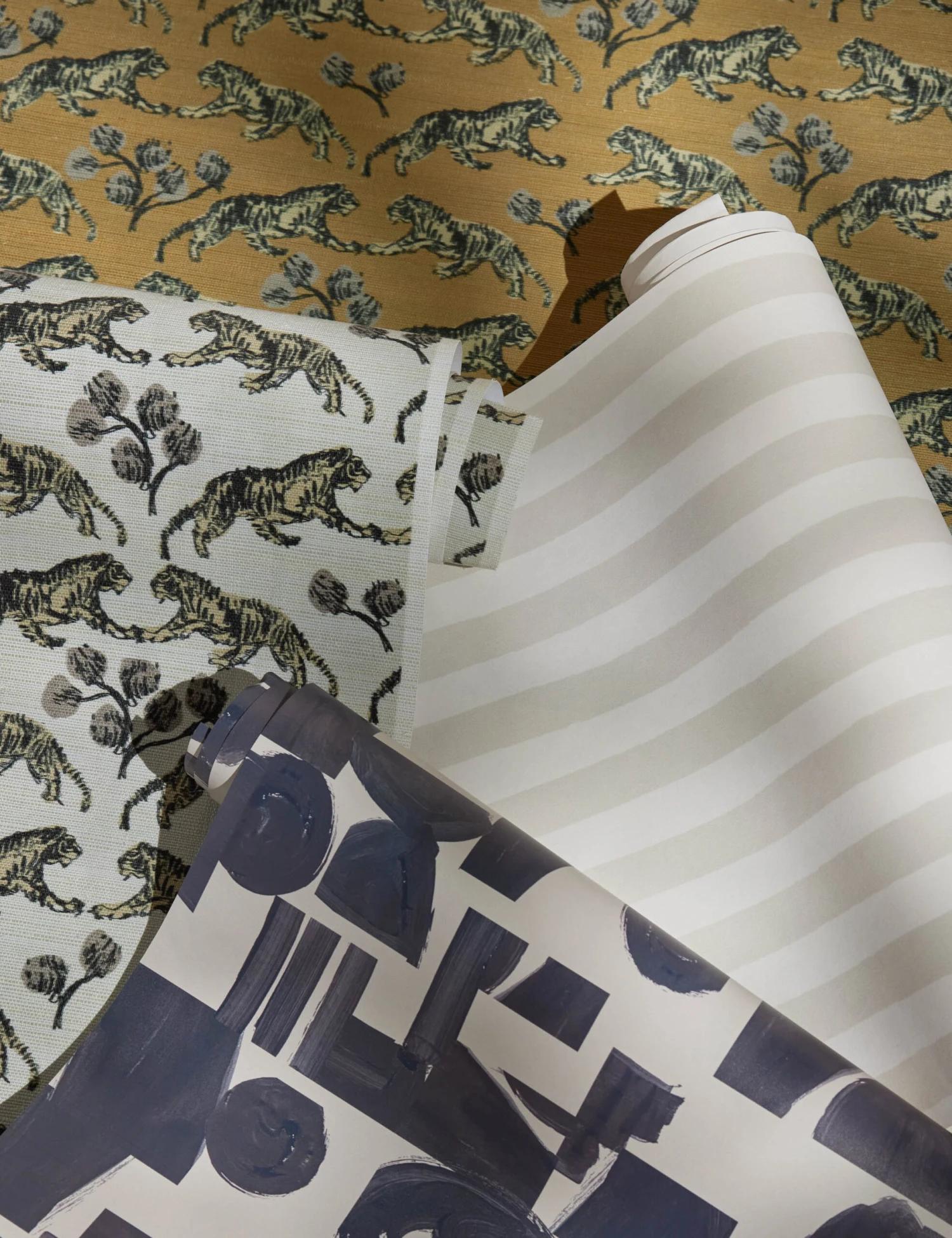 Painted Stripe Wallpaper By Sarah Sherman Samuel - Image 3