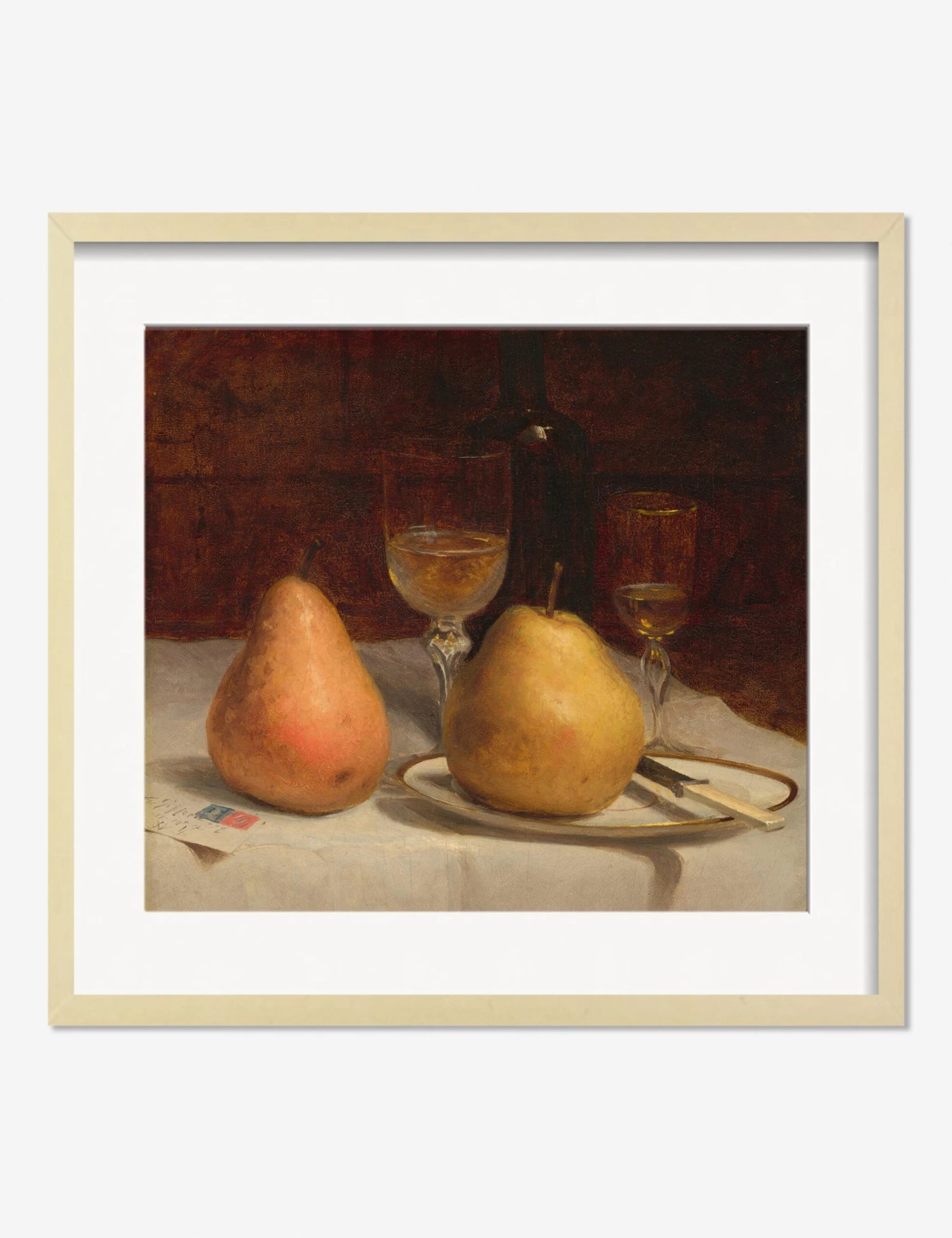 Two Pears On A Tabletop Print By Sanford Robinson Gifford - Image 6