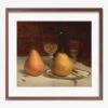 Two Pears On A Tabletop Print By Sanford Robinson Gifford