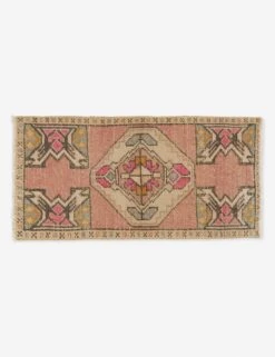 Vintage Turkish Mini Rug No. 101, 1'5" X 3'11"