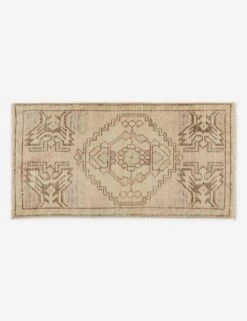 Vintage Turkish Mini Rug No. 179, 1'5" X 3'"