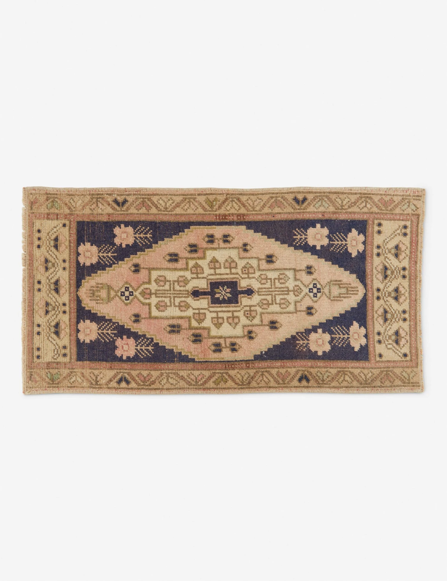 Vintage Turkish Mini Rug No. 194, 1'6" X 3'1"