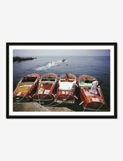 Waterskiing From The Hotel Du Cap-Eden-Roc Photography Print By Slim Aarons