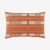 Malva Lumbar Pillow, Rust