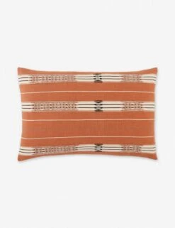 Malva Lumbar Pillow, Rust