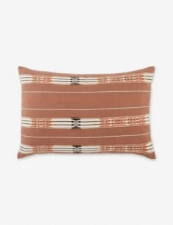 Malva Lumbar Pillow, Brick