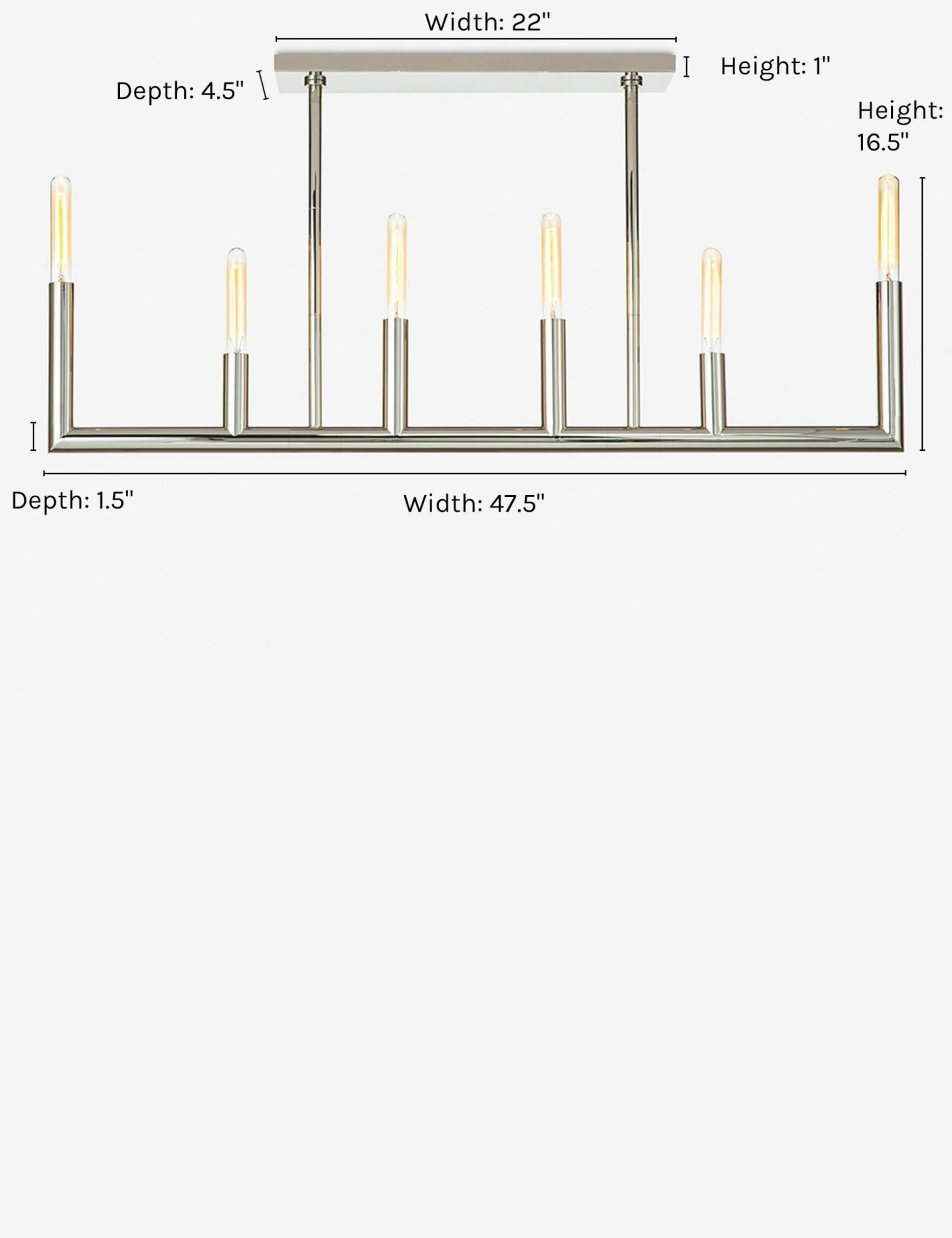 Wolfe Linear Chandelier By Regina Andrew By Regina Andrew - Image 6